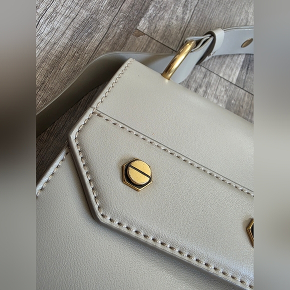 KEITH &CHARLES NUDE structured Mini Satchel Crossbody Bag Alaia Quiet Luxury Y2K - Picture 15 of 16